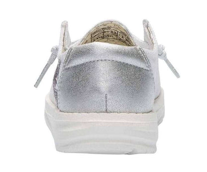 Hey Dude Girl's Wendy Youth Shoes 160023921 Star Silver