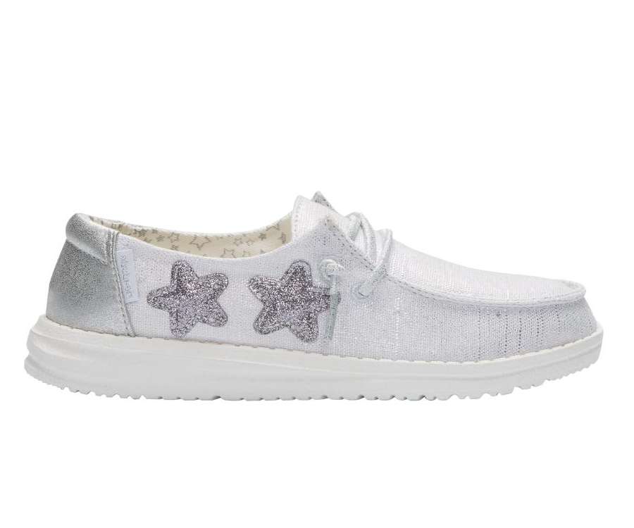 Hey Dude Girl's Wendy Shoes 160023921 Star Silver