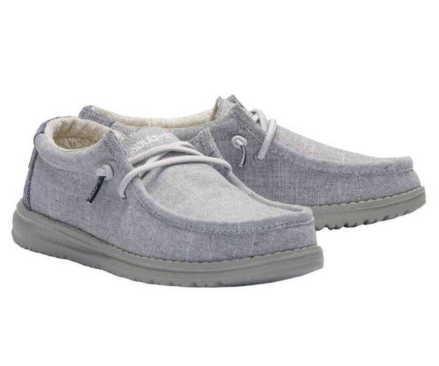 Hey Dude Youth Wally Youth Shoes 130133200 Steel