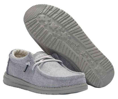 Hey Dude Youth Wally Youth Shoes 130133200 Steel