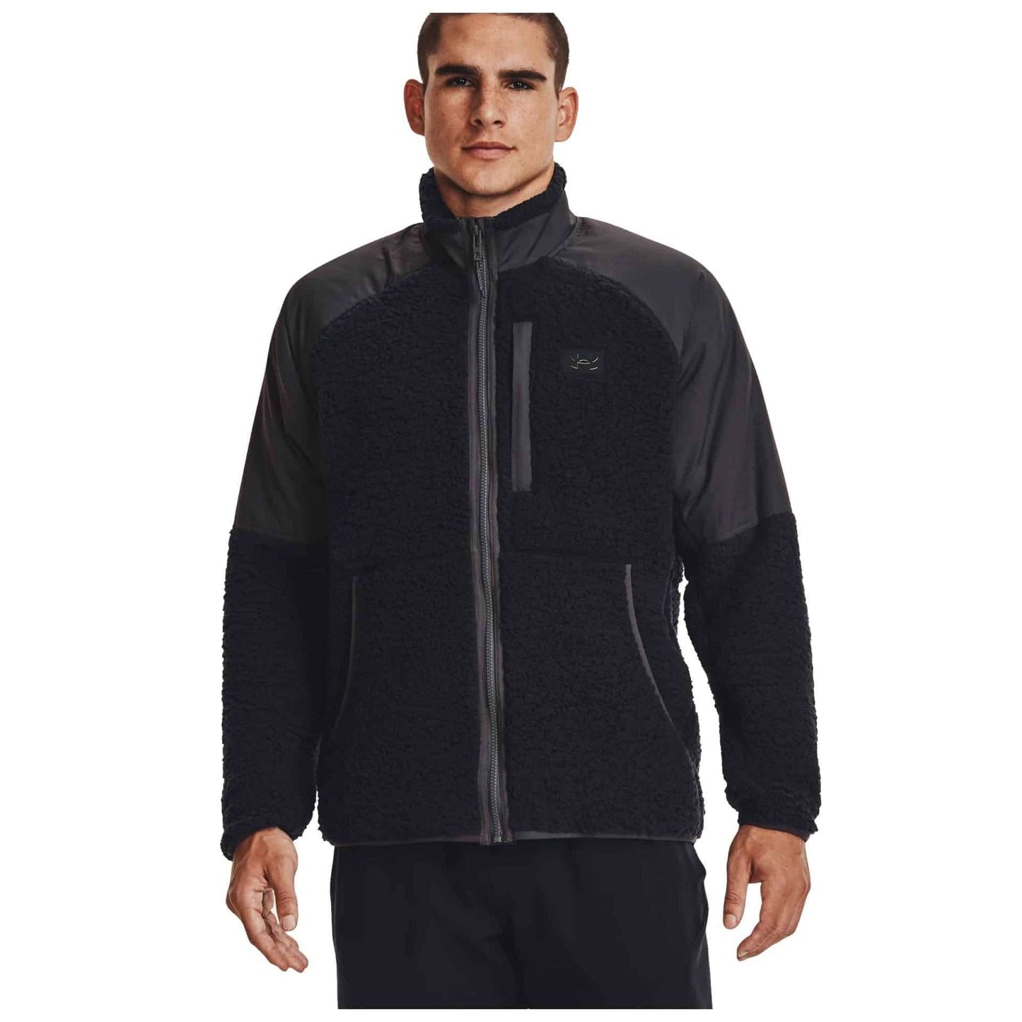 Under Armour Men's UA Legacy Sherpa Full-Zip - Black / Jet Gray