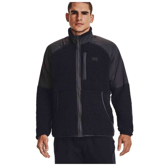 Under Armour Men's UA Legacy Sherpa Full-Zip - Black / Jet Gray