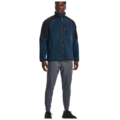 Under Armour Men's UA Legacy Sherpa Full-Zip - Petrol Blue / Black