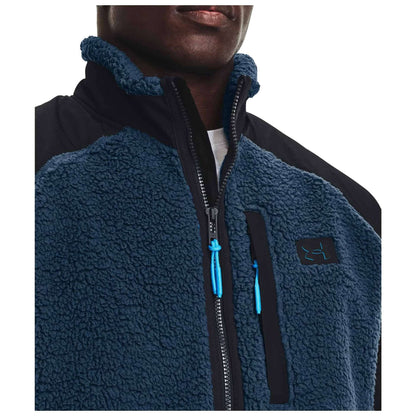 Under Armour Men's UA Legacy Sherpa Full-Zip - Petrol Blue / Black