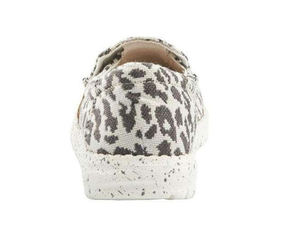 Hey Dude Women's Shoe Misty Woven Cheetah Grey 140013091