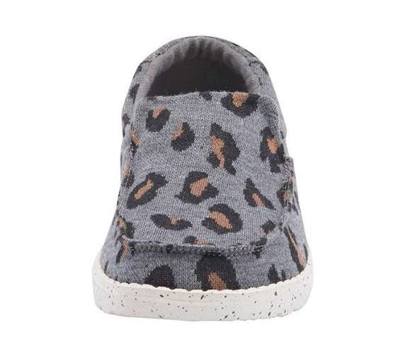 Hey Dude Women's Shoe Misty Charcoal Cheetah 140014009