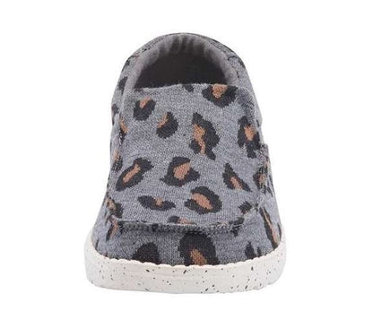 Hey Dude Women's Shoe Misty Charcoal Cheetah 140014009