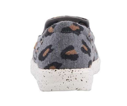 Hey Dude Women's Shoe Misty Charcoal Cheetah 140014009
