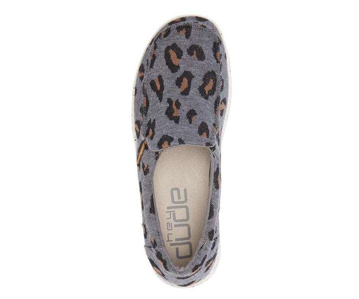 Hey Dude Women's Shoe Misty Charcoal Cheetah 140014009