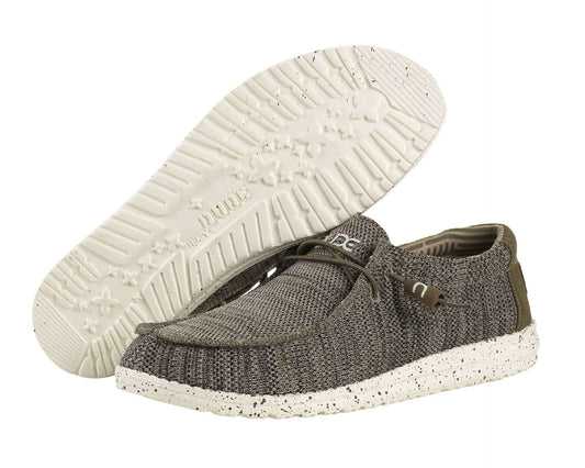 Hey Dude Men's Wally Sox Brown Shoes 110351500