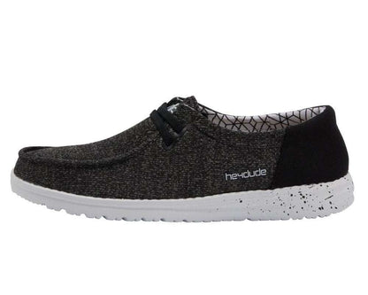 Hey Dude Wendy Sox Shoes - Micro Black 