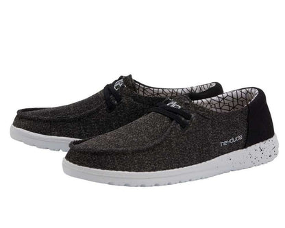 Hey Dude Wendy Sox Shoes - Micro Black 