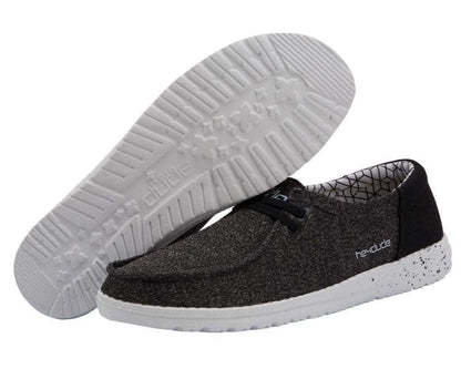 Hey Dude Wendy Sox Shoes - Micro Black 