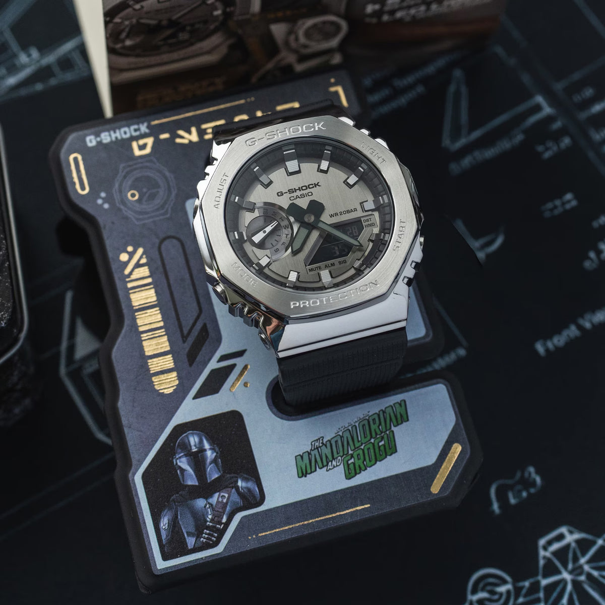 Casio G-Shock Star Wars The Mandalorian™ & Grogu™ 45.5mm Limited Edition Watch