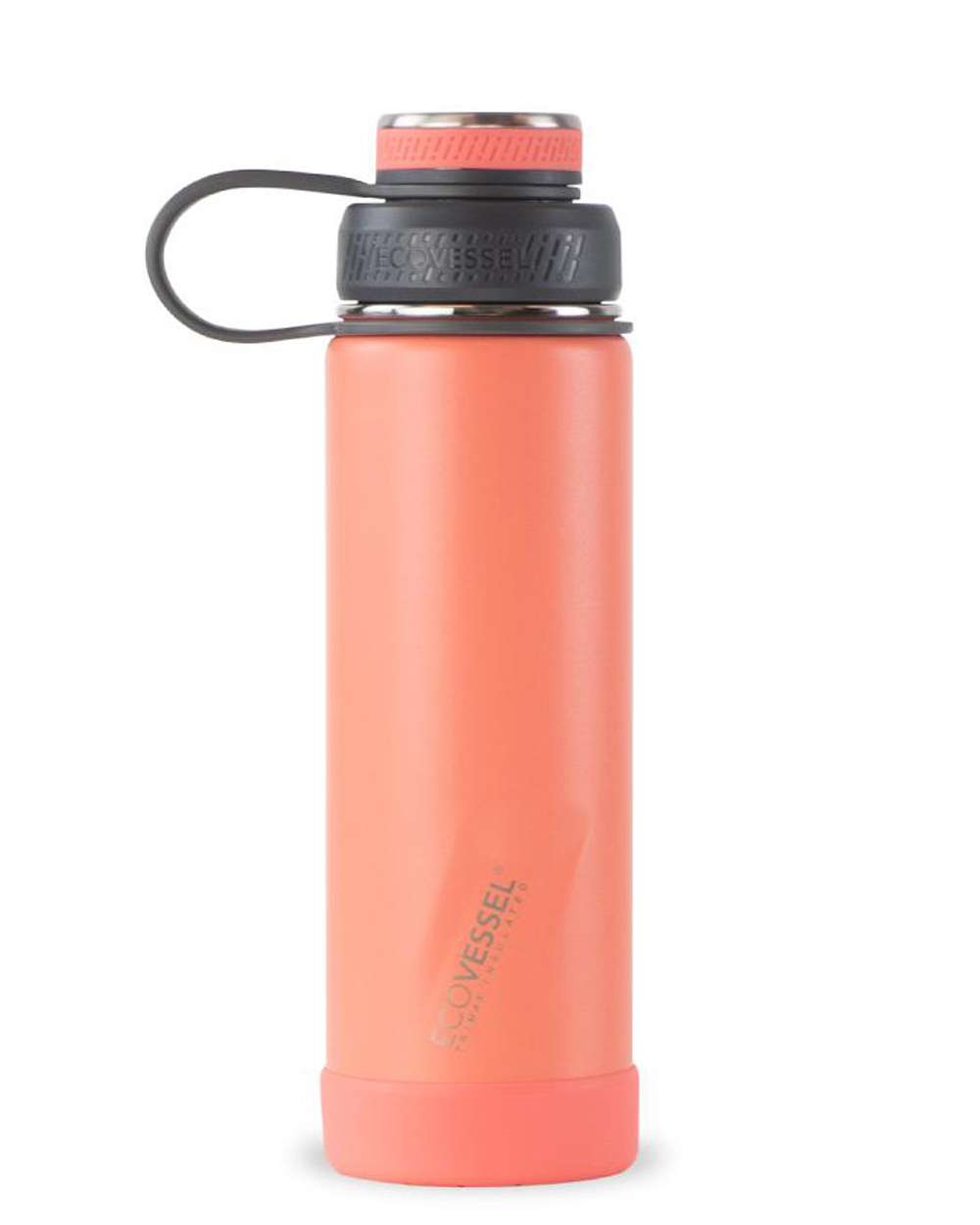 ECOVESSEL THE BOULDER - INSULATED WATER BOTTLE W/ STRAINER - 20 OZ