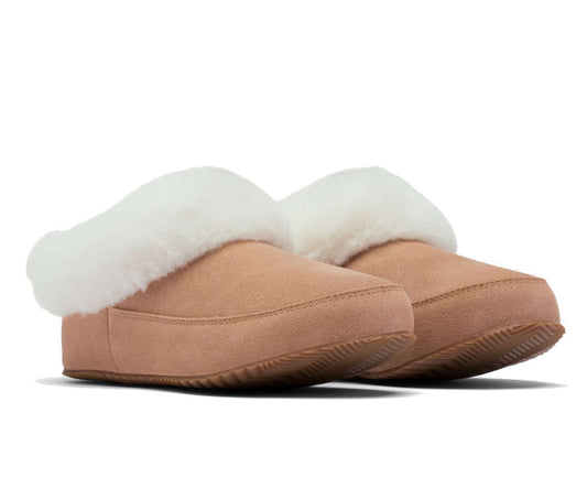 SOREL WOMEN'S SOREL GO - COFFEE RUN SLIPPER NL3692-367 Dark Moss, Peach Blossom