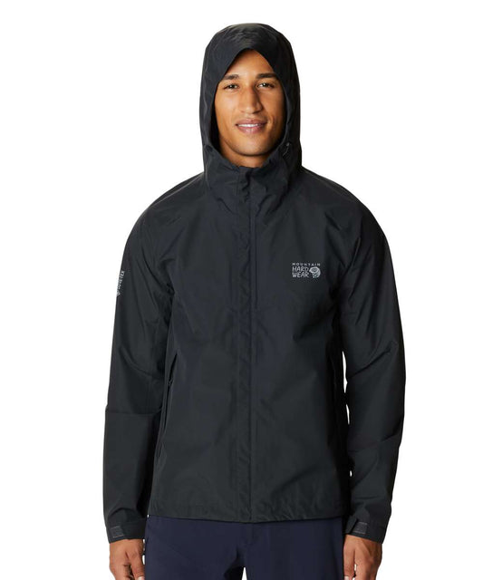 Mountain Hardwear Men's Exposure/2 Gore-Tex Paclite Jacket 1929851-352 Black Spruce