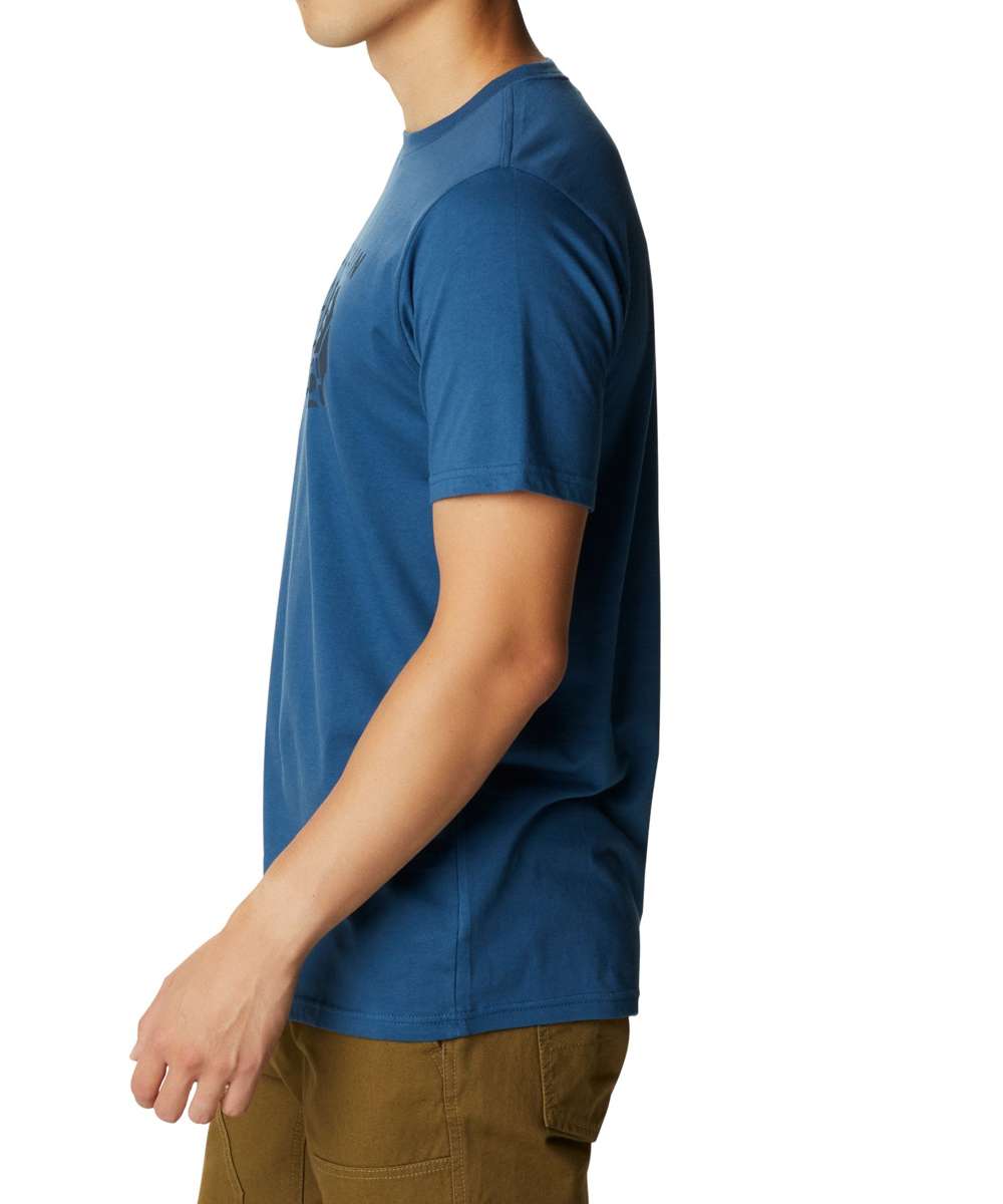 Mountain Hardwear Men's MHW Logo Short Sleeve T-Shirt 1929951-402 Blue Horizon