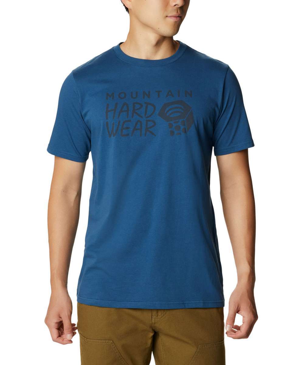 Mountain Hardwear Men's MHW Logo Short Sleeve T-Shirt 1929951-402 Blue Horizon