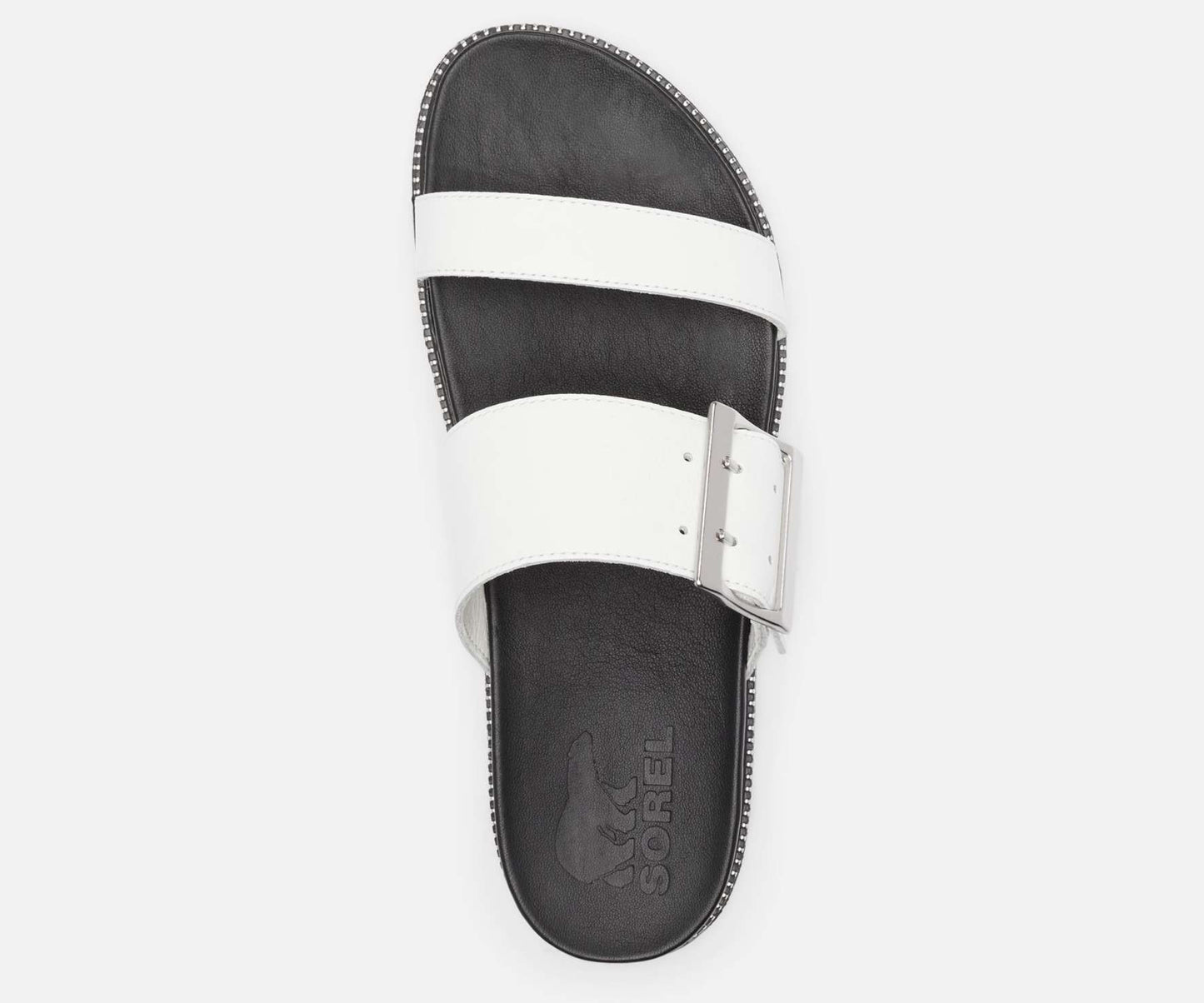 SOREL WOMENS ROAMING BUCKLE SLIDE NL4296-125 Sea Salt
