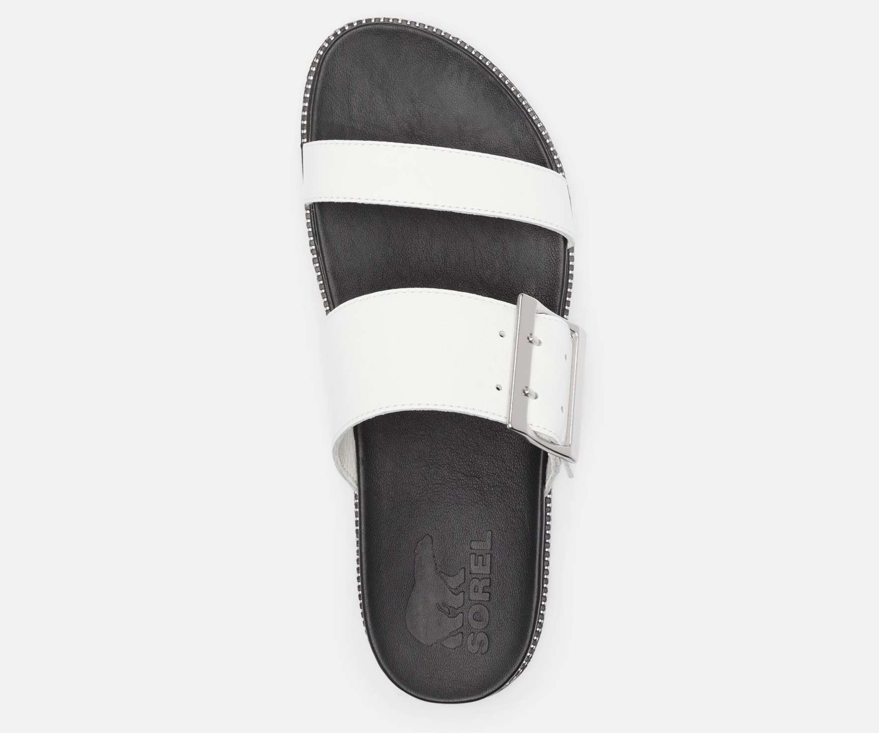 SOREL WOMENS ROAMING BUCKLE SLIDE NL4296-125 Sea Salt