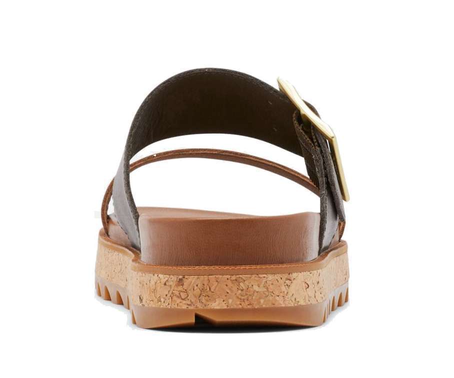 SOREL WOMENS ROAMING BUCKLE SLIDE NL4296-242 Velvet Tan