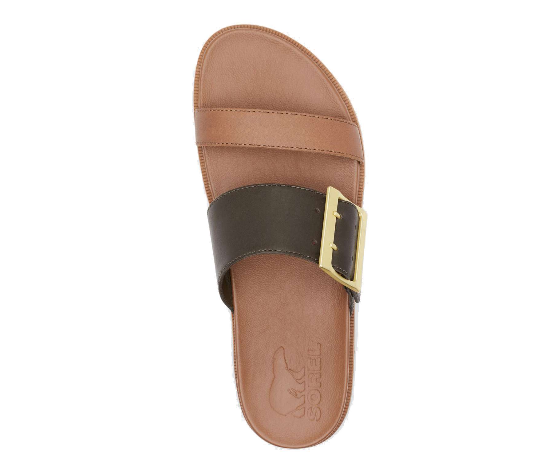 SOREL WOMENS ROAMING BUCKLE SLIDE NL4296-242 Velvet Tan
