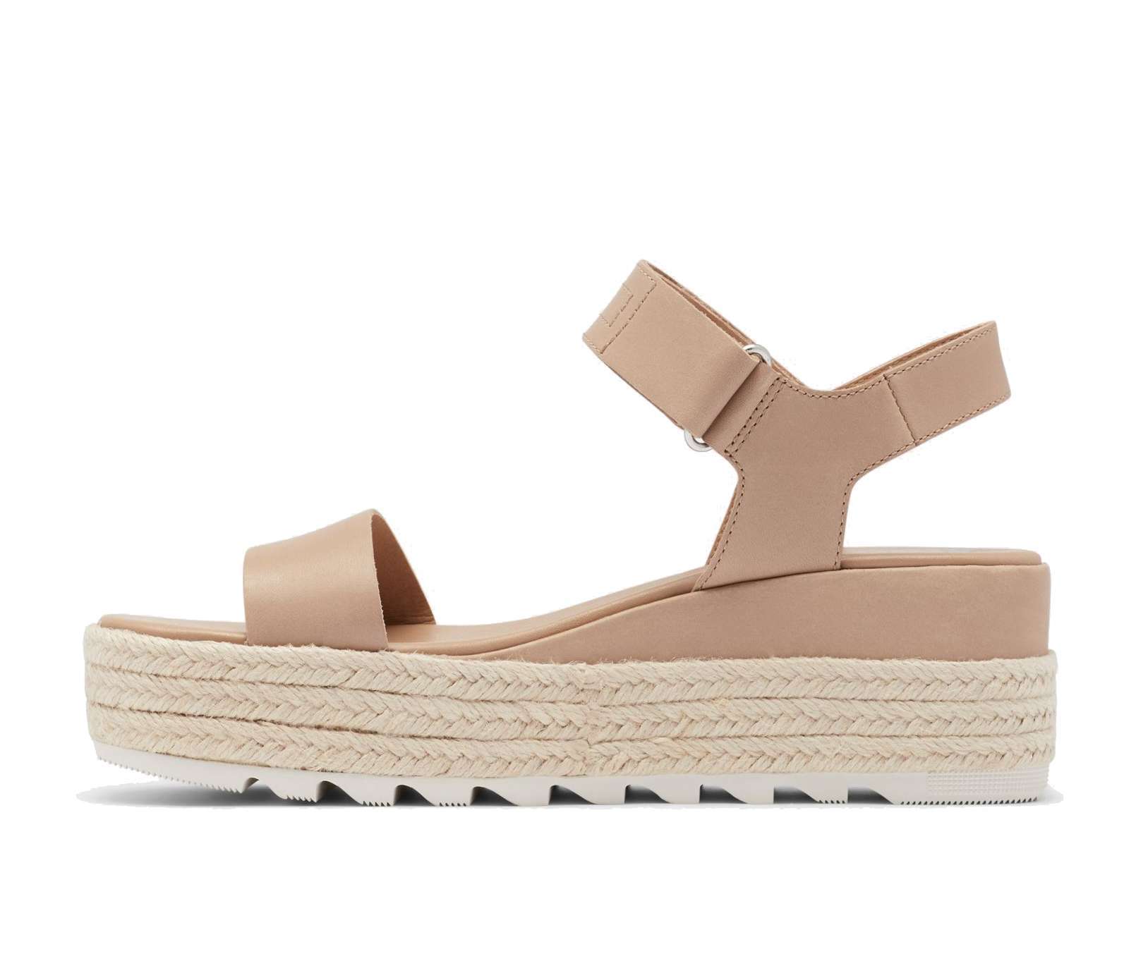 SOREL WOMENS CAMERON FLATFORM WEDGE SANDAL NL4016-246 Honest Beige