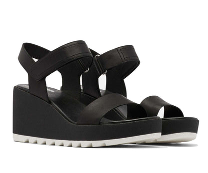 Sorel Women’s CAMERON WEDGE SANDAL NL4018-010 Black