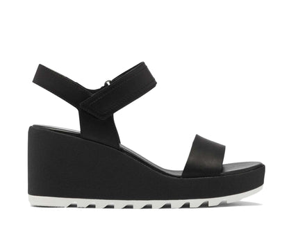 Sorel Women’s CAMERON WEDGE SANDAL NL4018-010 Black