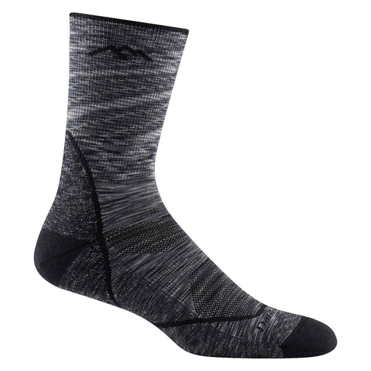 DARN TOUGH Men's Light Hiker Micro Crew Lightweight Hiking Socks - Space Gray