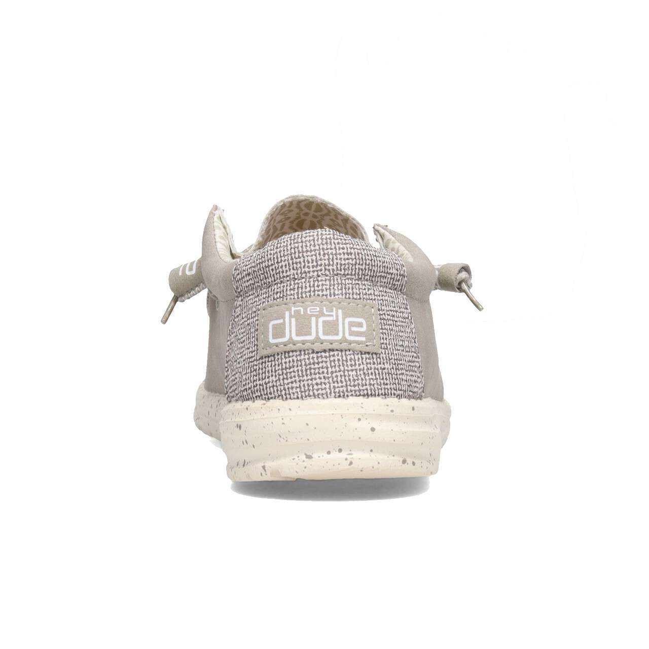 Hey Dude Wally Recycled Leather Silver Birch 150203923