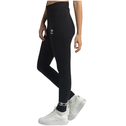 adidas Originals Trefoil Logo Play Tights, highlighting the high-rise waist and tight fit design