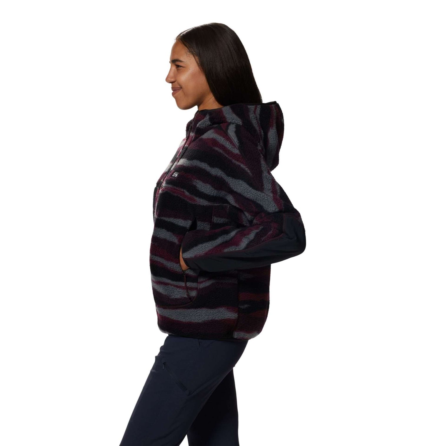 Mountain Hardwear Women's HiCamp™ Fleece Full Zip Hoody - Cocoa Red Landscape Print 2002601604