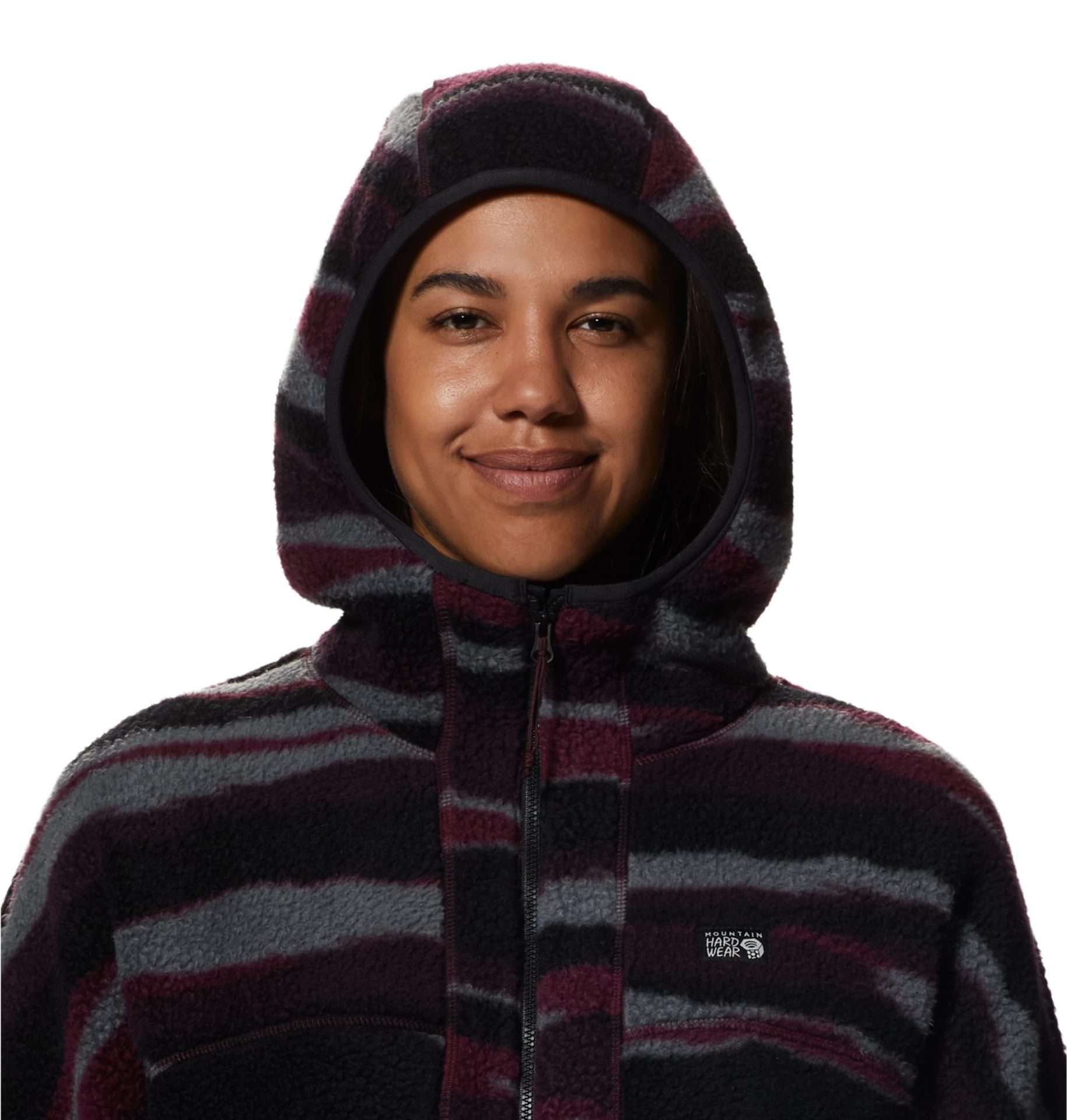 Mountain Hardwear Women's HiCamp™ Fleece Full Zip Hoody - Cocoa Red Landscape Print 2002601604