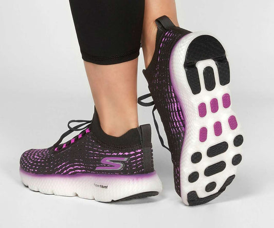 Skechers GOrun MaxRoad 4 Hyper Shoes - Black Purp 15223BKPR