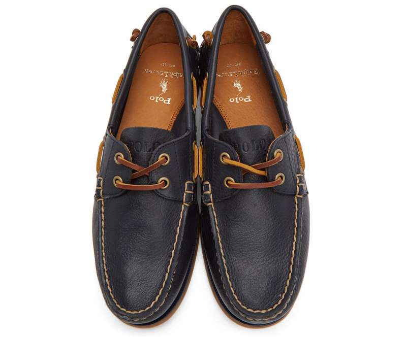 Polo Merton Smooth Leather Boat Shoe 803785000002 Navy
