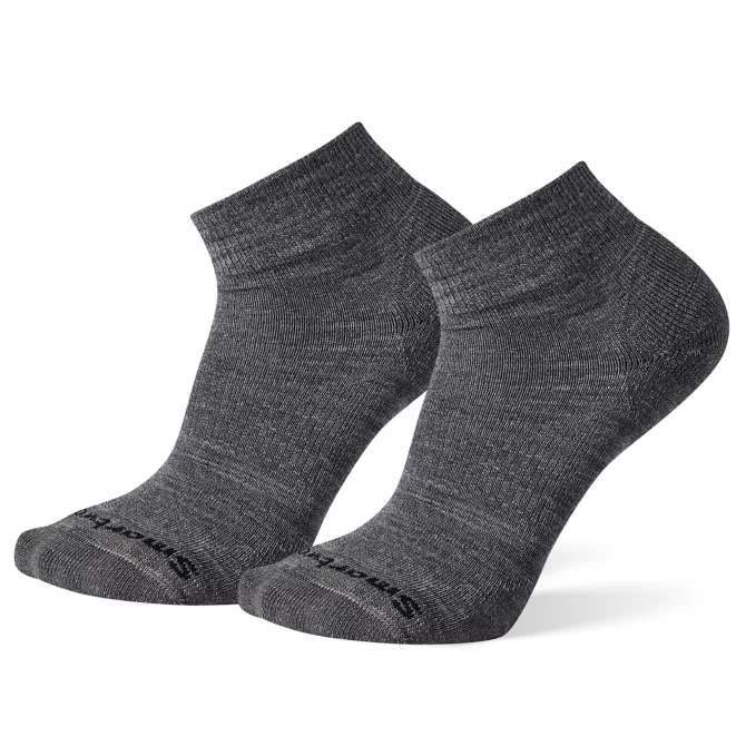 Smartwool Athletic Light Elite Mini Socks 2 Pack (Medium Gray)