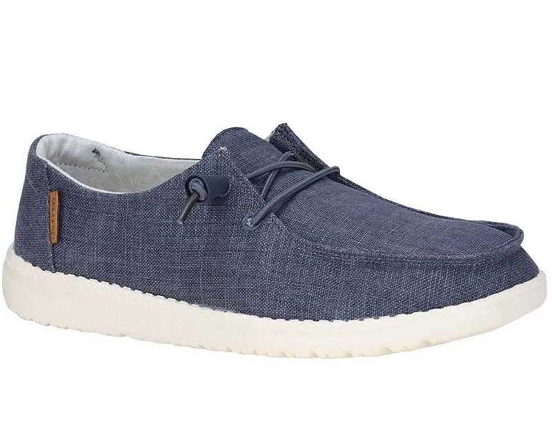 Hey Dude Wendy Chambray - Navy White