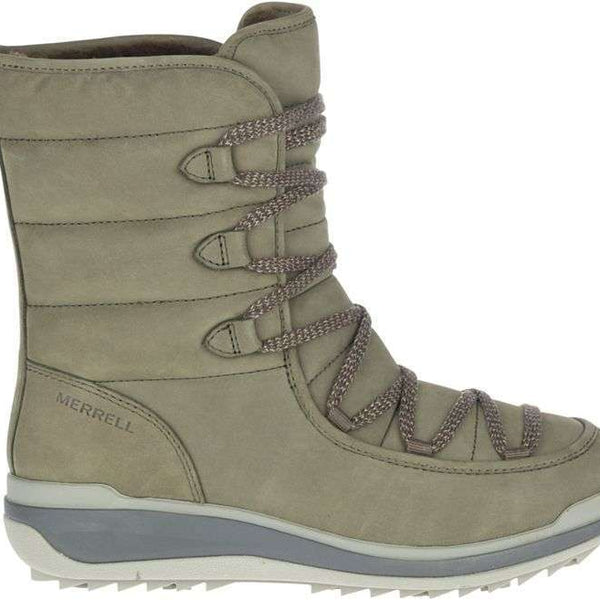 Merrell Women's Snowcreek Cozy Leather Polar Waterproof - Olive