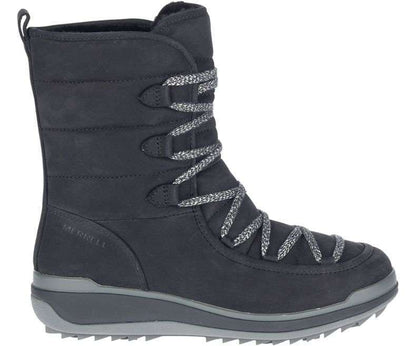 Merrell Women's Snowcreek Cozy Leather Polar Waterproof - Black