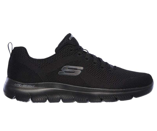 Skechers Women's Summits Bungee Slip On Shoes - Black (12980W/BBK