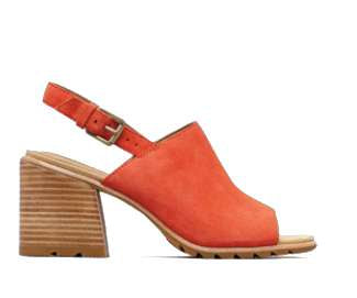 Sorel  Women's Nadia Slingback with Ankle Strap and Heel Zing Suede