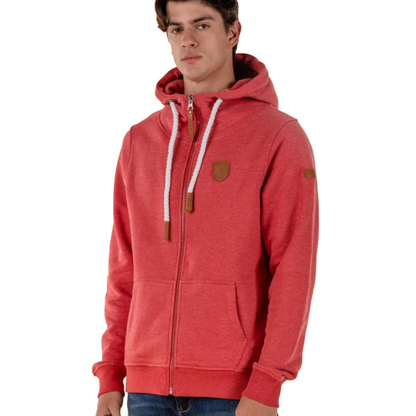 Wanakome Men's Zeus Zip Hoodie - Crimson (WA603-Crimson 0822) 