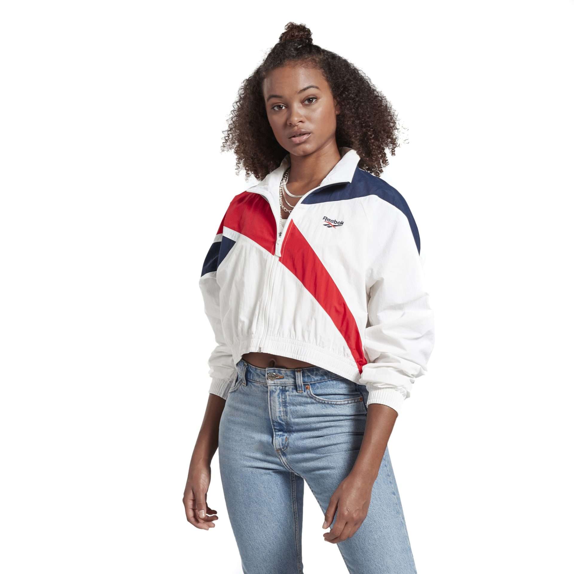 Reebok Women's classic Vector Cropped Track Jacket 