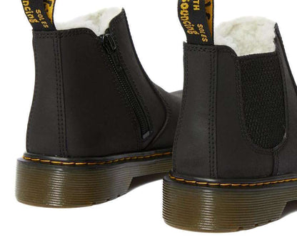 Dr. Martens JUNIOR FUR-LINED 2976 LEONORE CHELSEA BOOTS 25367001