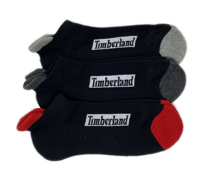 Timberland Men's Cushioned No Shoe Socks 3 pack