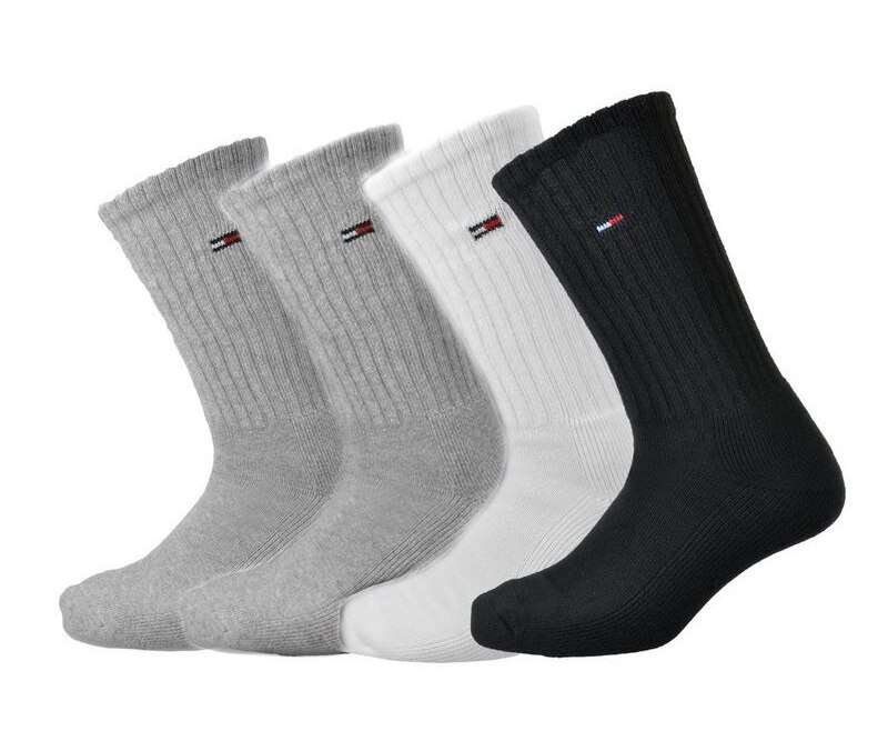 Tommy Hilfiger Men's Cotton Cushion Sole Crew Socks 4 pack