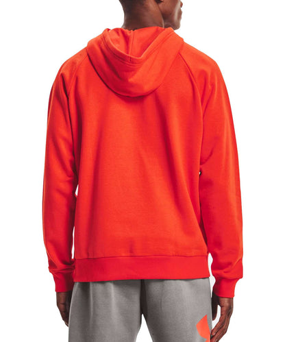 Under Armour Men's UA Rival Fleece Big Logo Hoodie 1357093-296 Phoenix Fire