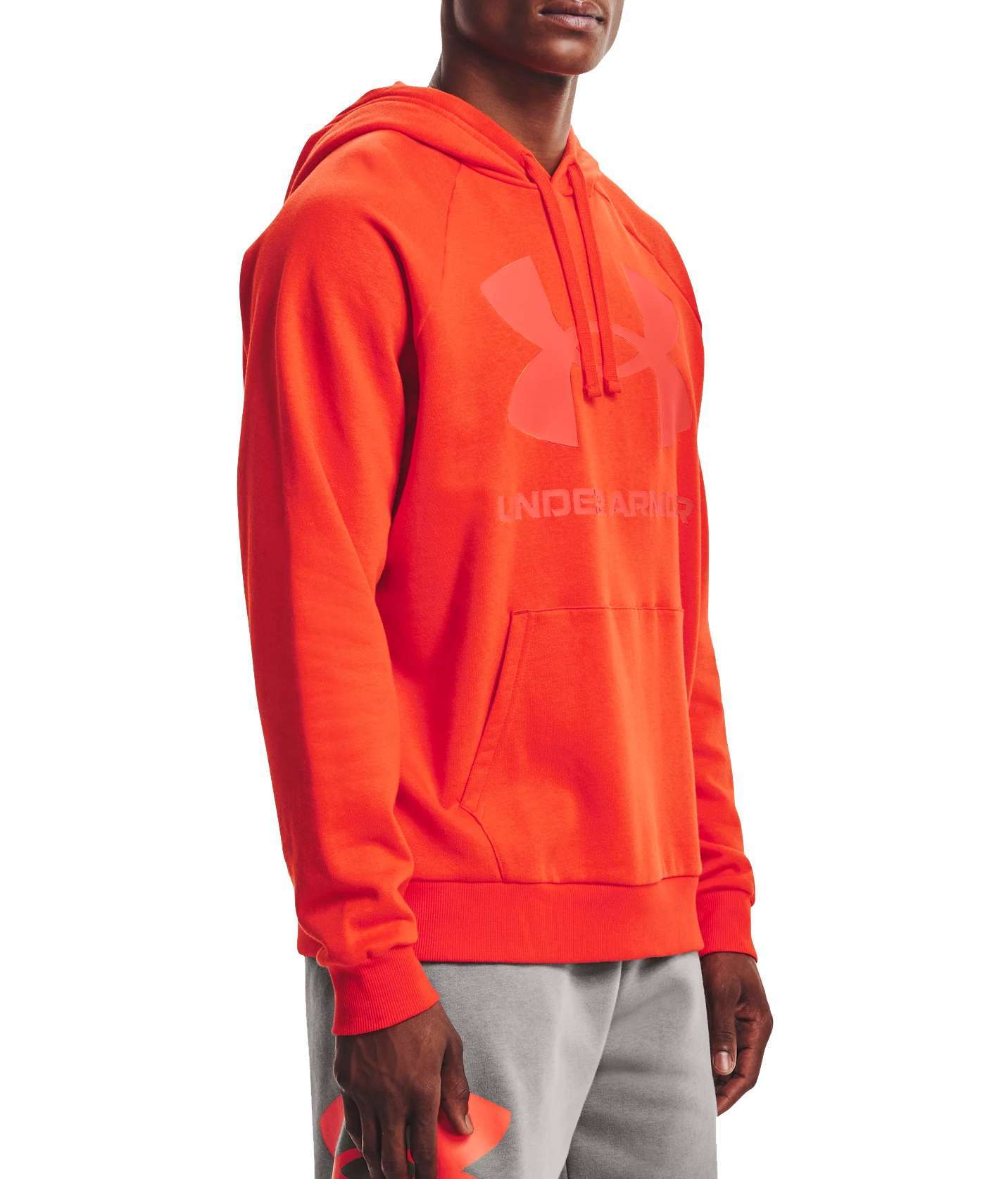Under Armour Men's UA Rival Fleece Big Logo Hoodie 1357093-839 Radiant Red / Black
